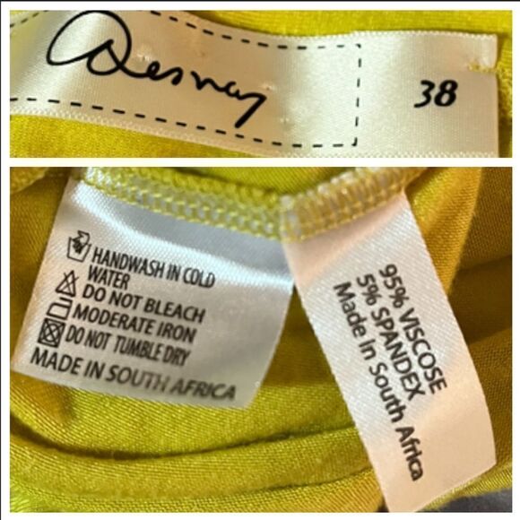 Des Rey South Africa Long Sleeve Knit Cardigan Chartreuse Yellow 38 (U.S. 10) - Picture 5 of 9